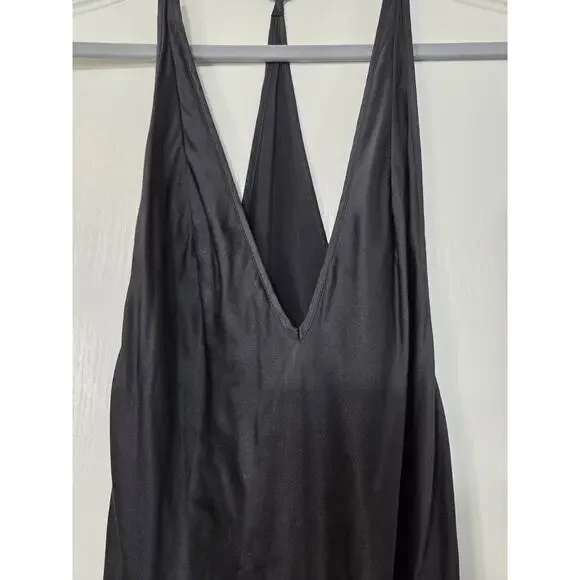Victoria's Secret 100% Silk Black Sheer Sexy Lingerie Maxi Slip, Women's Small - Picture 4 of 12